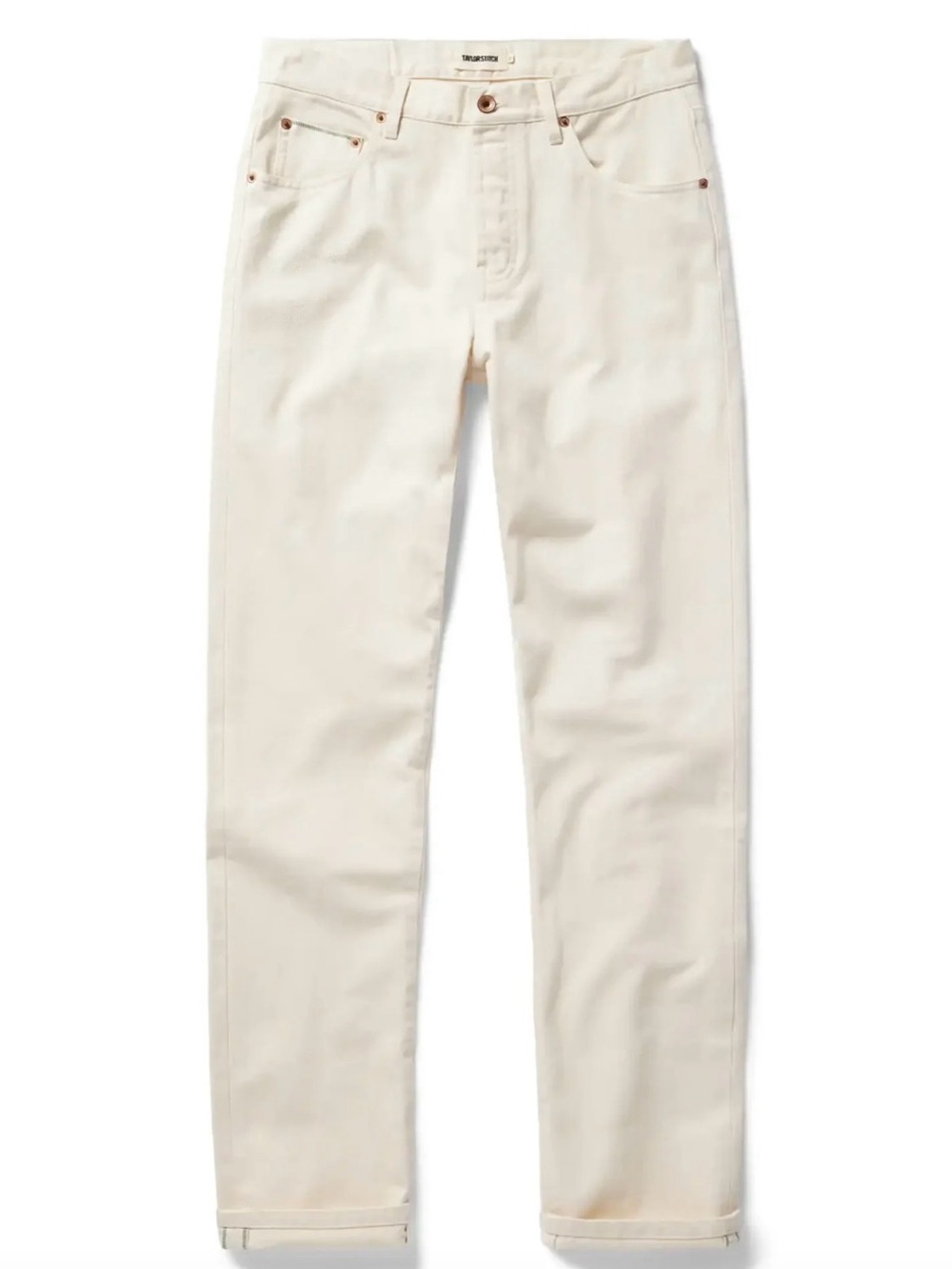 Taylor Stitch Slim Jean Natural Organic Selvage Denim Ecru Size 32 $148